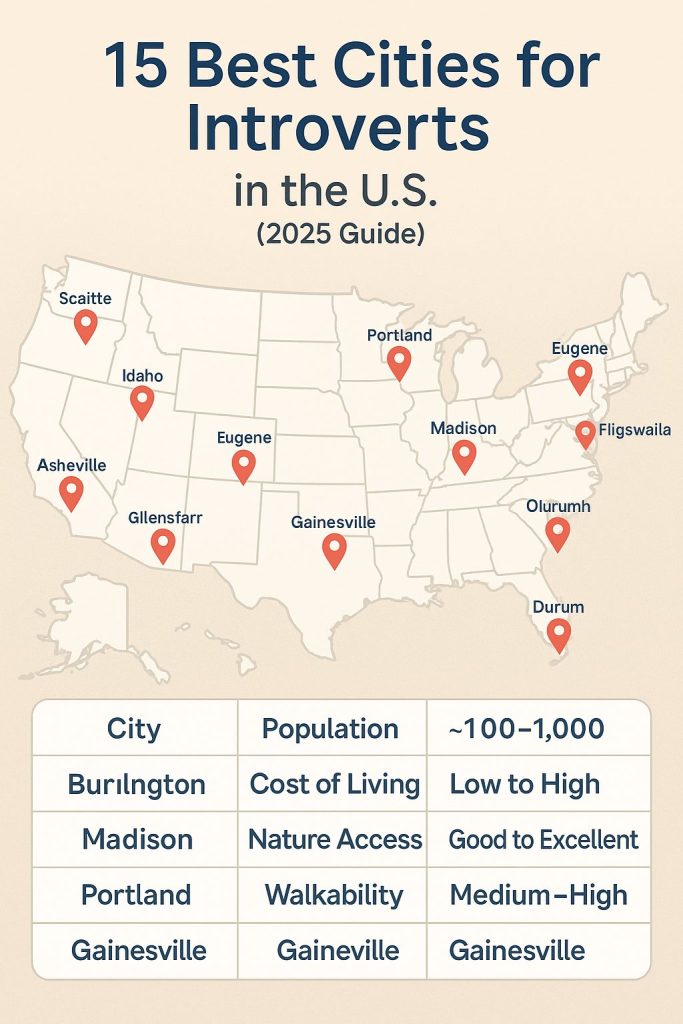 best cities for introverts